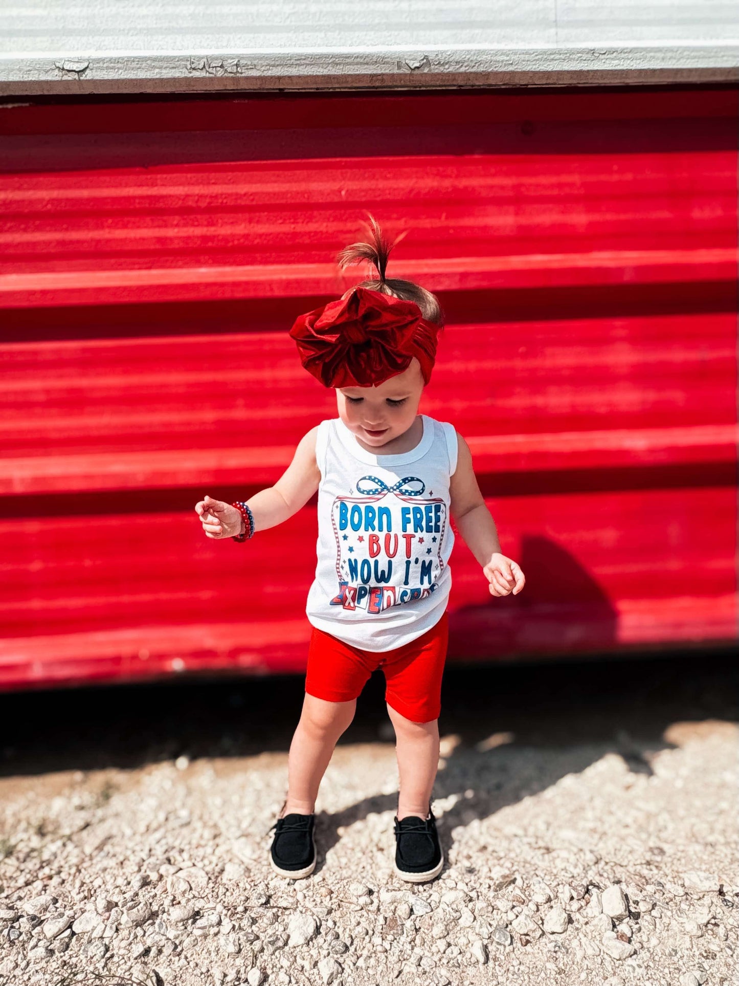 Red Bamboo Biker Shorts