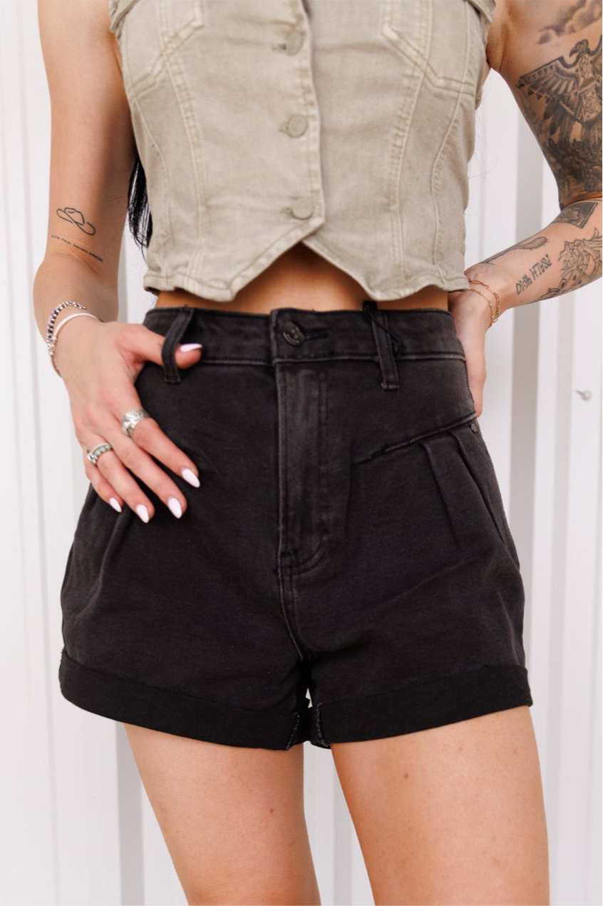 The Stella High Rise Denim Shorts