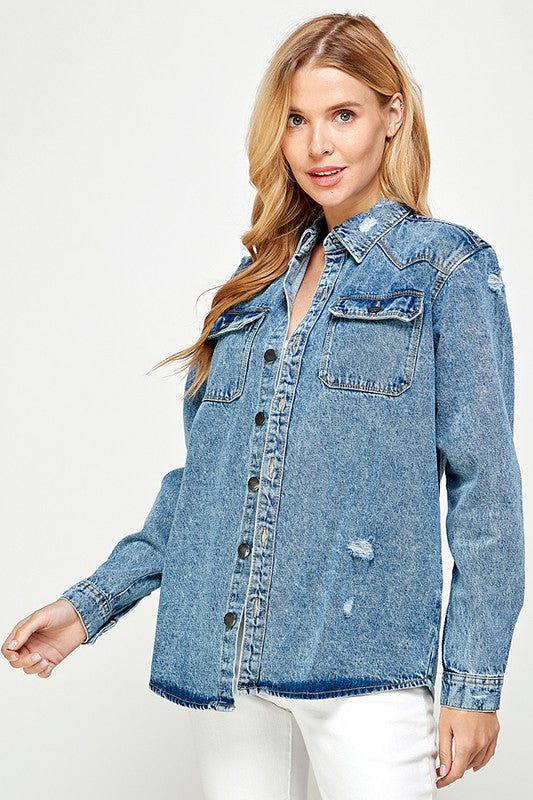 The Jaydon Denim Top