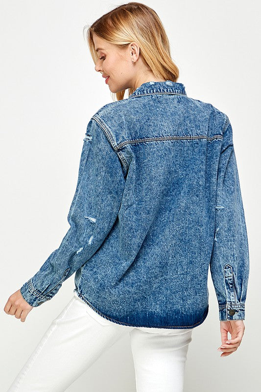 The Jaydon Denim Top