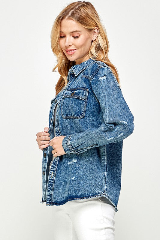 The Jaydon Denim Top