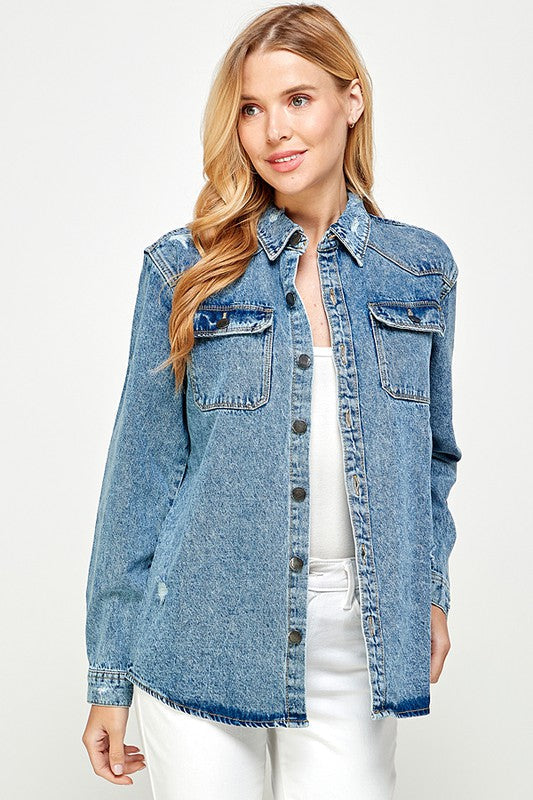 The Jaydon Denim Top