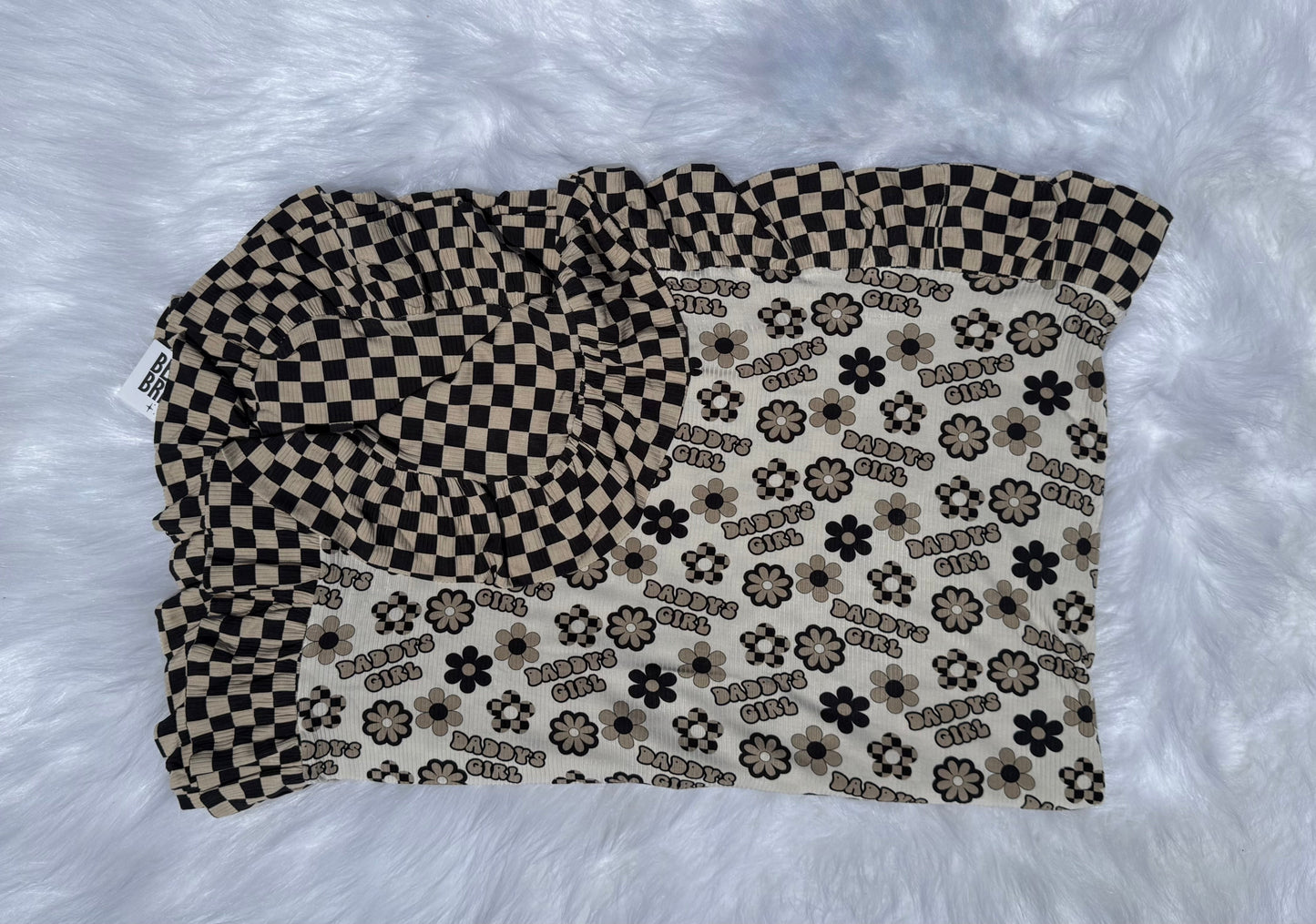 Daddy's Girl Ruffled Bamboo Blanket
