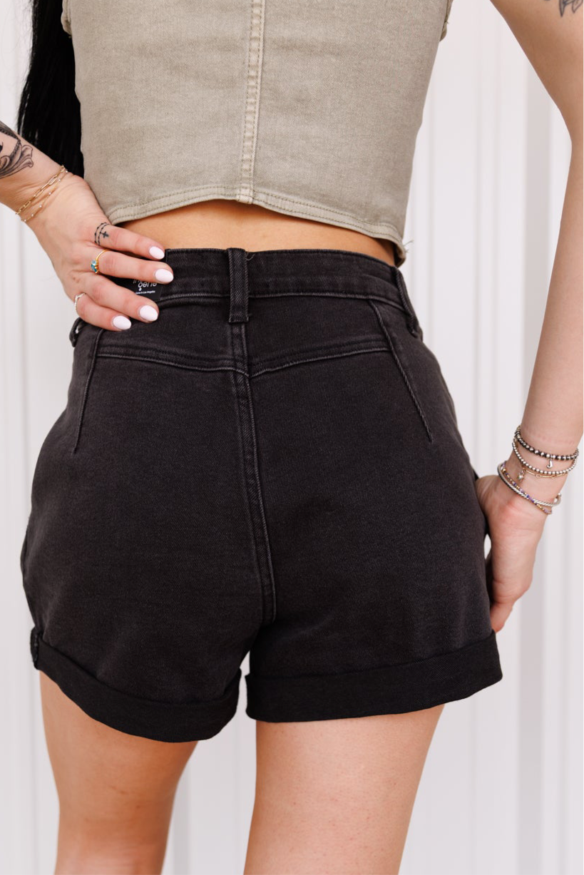The Stella High Rise Denim Shorts