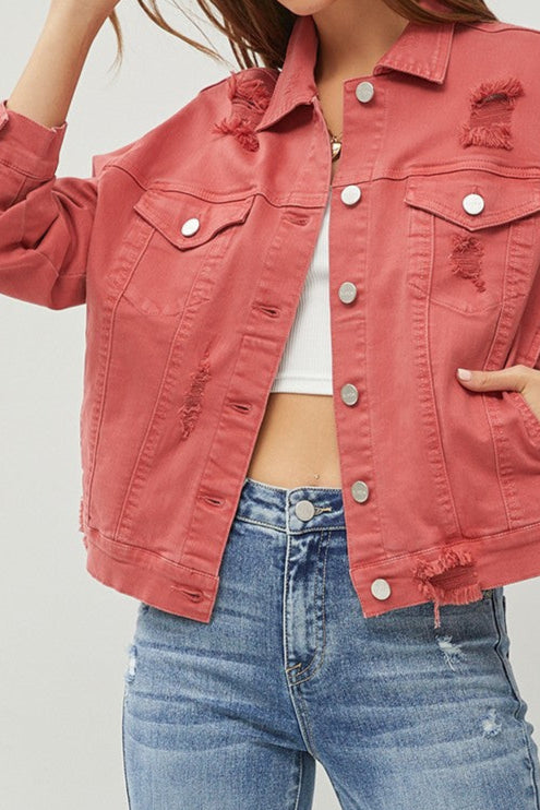 The Virginia Oversized Jacket in Brick