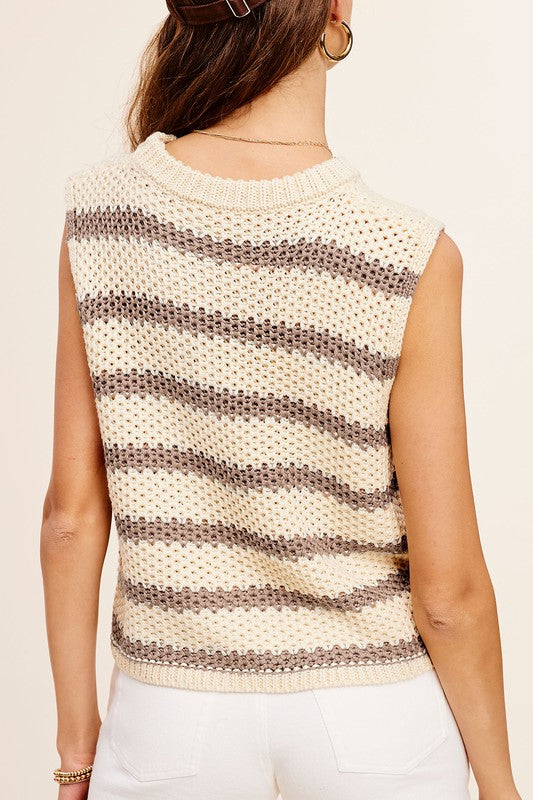 The Stella Sleeveless Sweater Top
