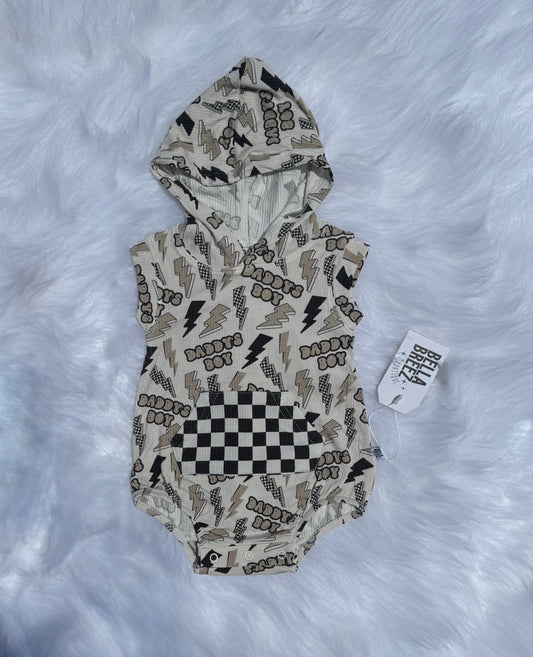 Daddy's Boy Hooded Romper