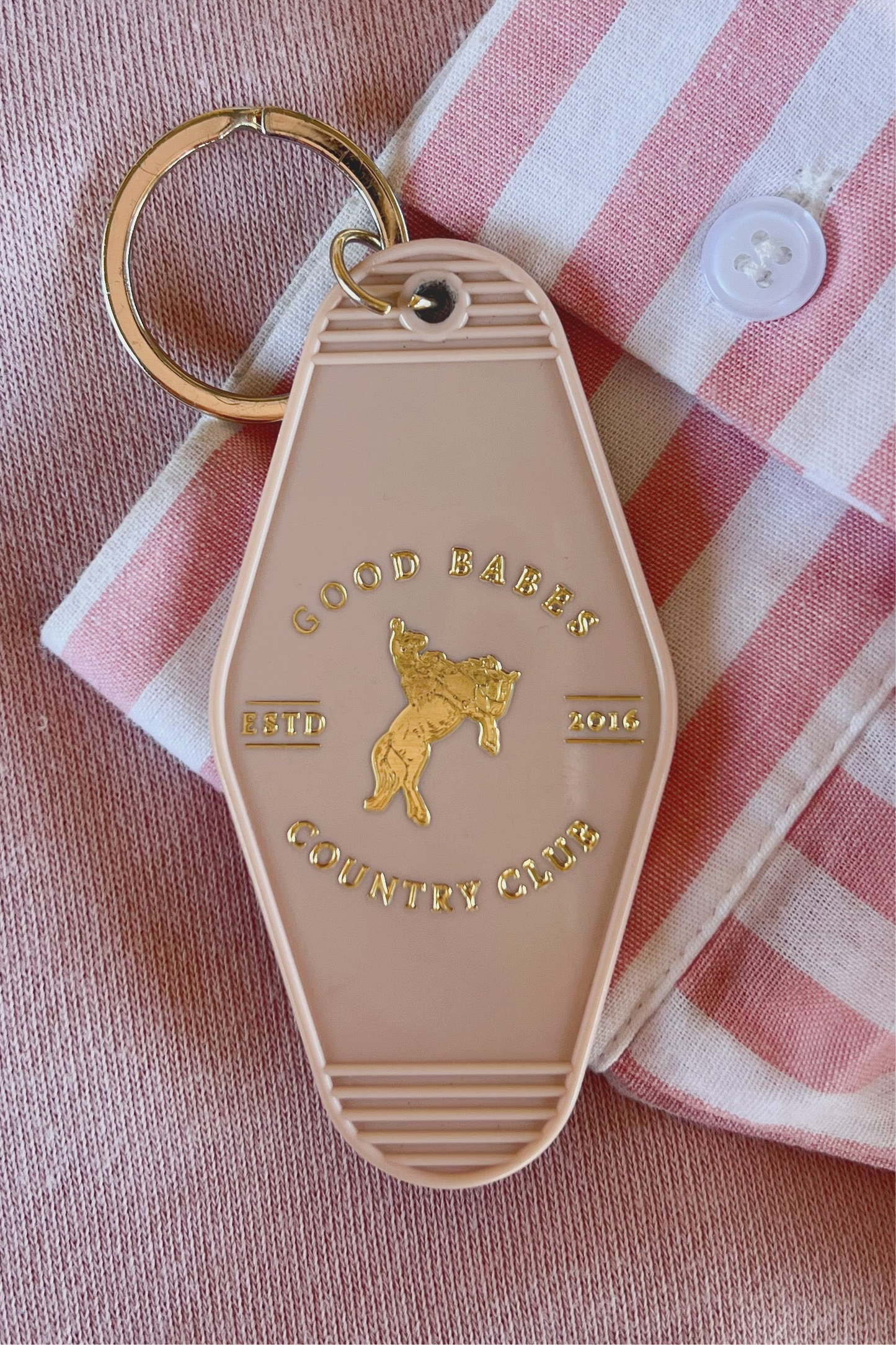 The Good Babes Country Club Keychain