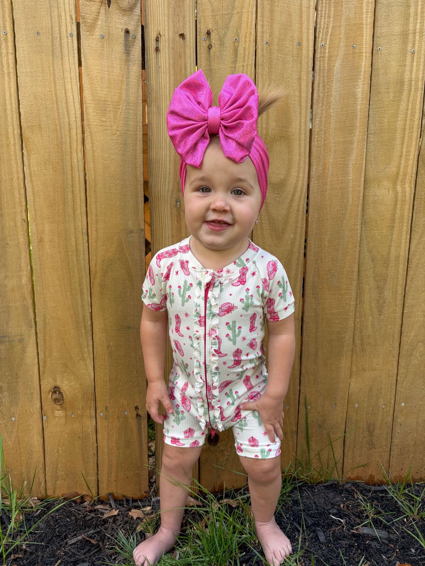 Coastal Cowgirl Ruffled Bamboo Shortie Romper