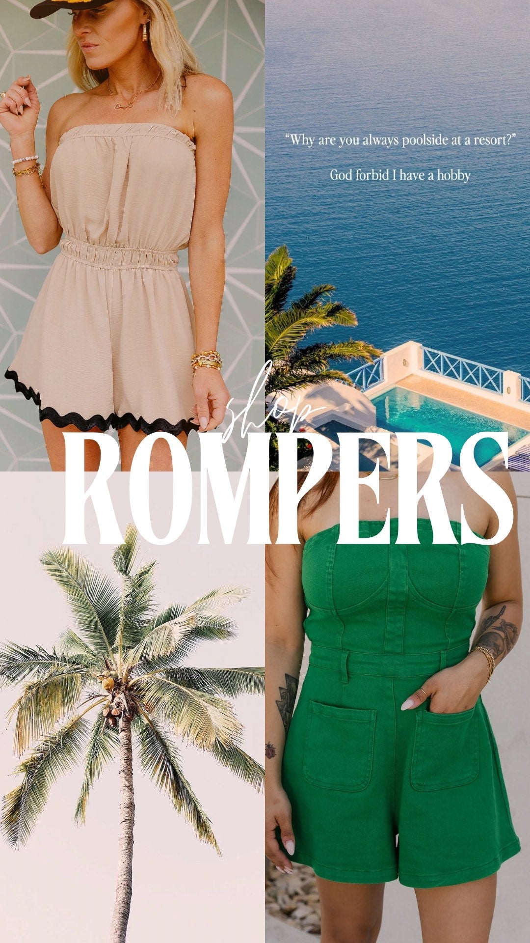 The Haven Romper in Tan