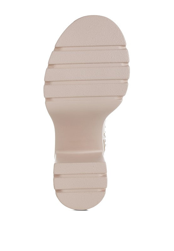 The Bella Block Studded Heel