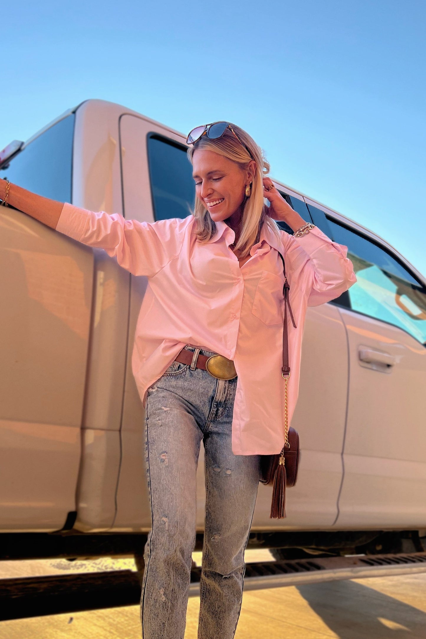 The Alice Button Up in Pink