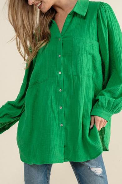 The Lisette Puff Sleeve Top
