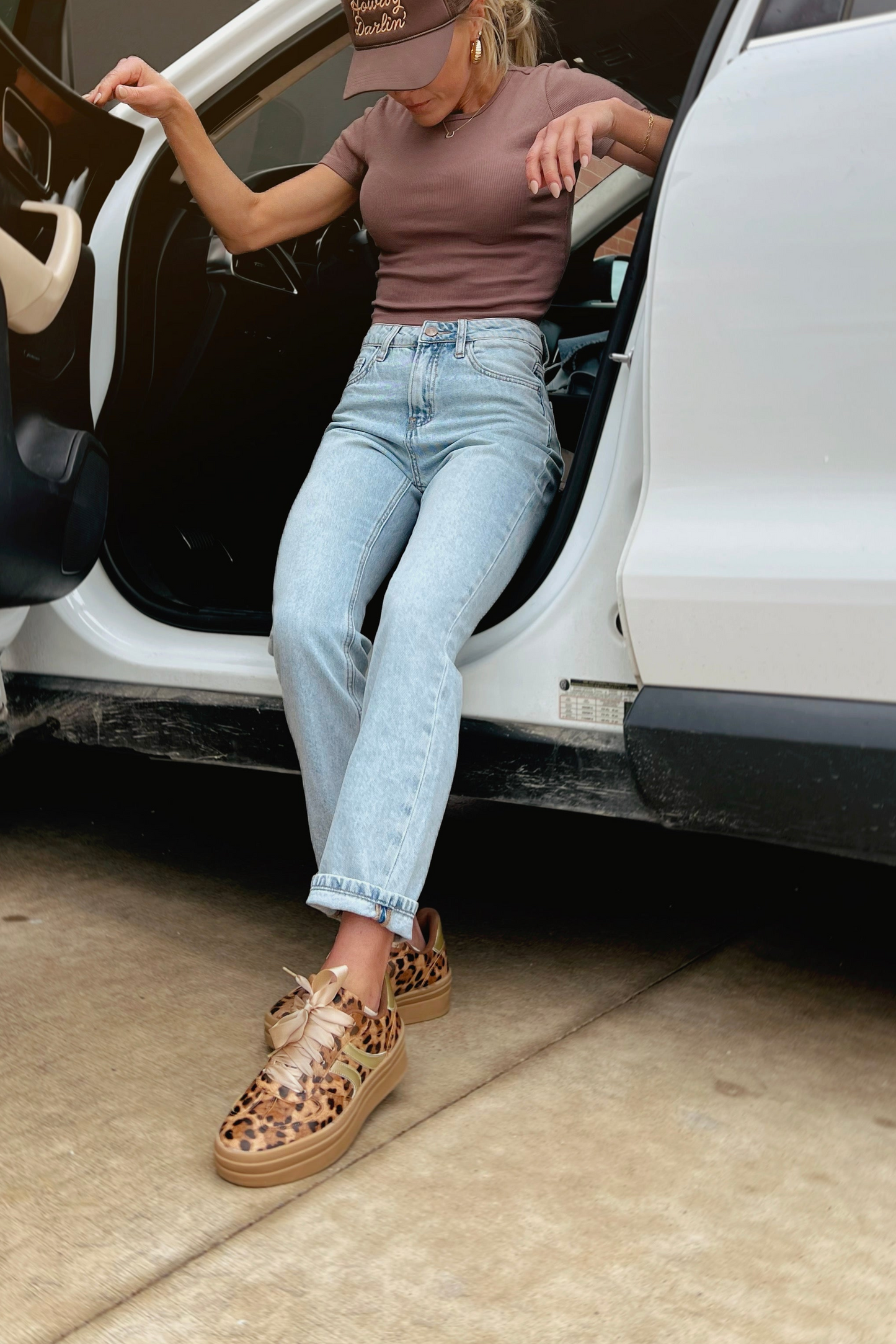 SALE The Oaklynn Platform Sneakers in Leopard