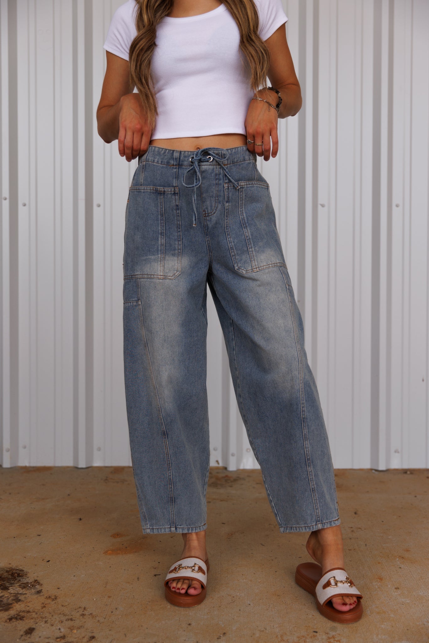 The Sariah Barrel Jean