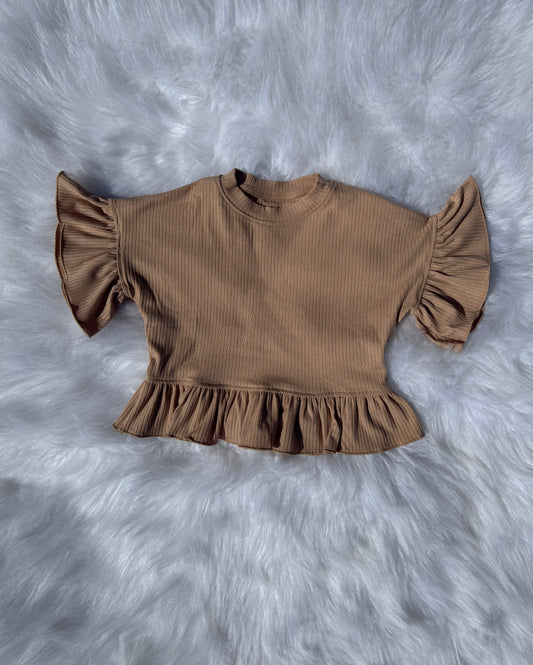 Desert Bloom ruffle top