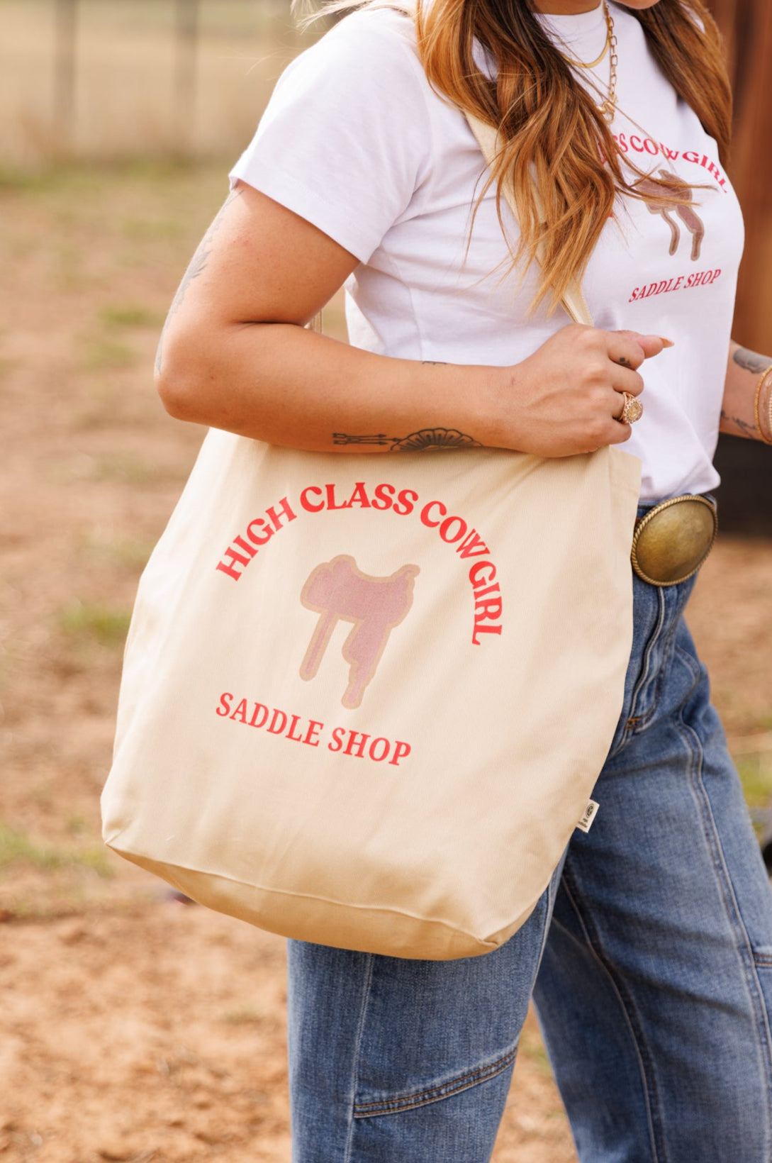 High Class Cowgirl Tote Bag