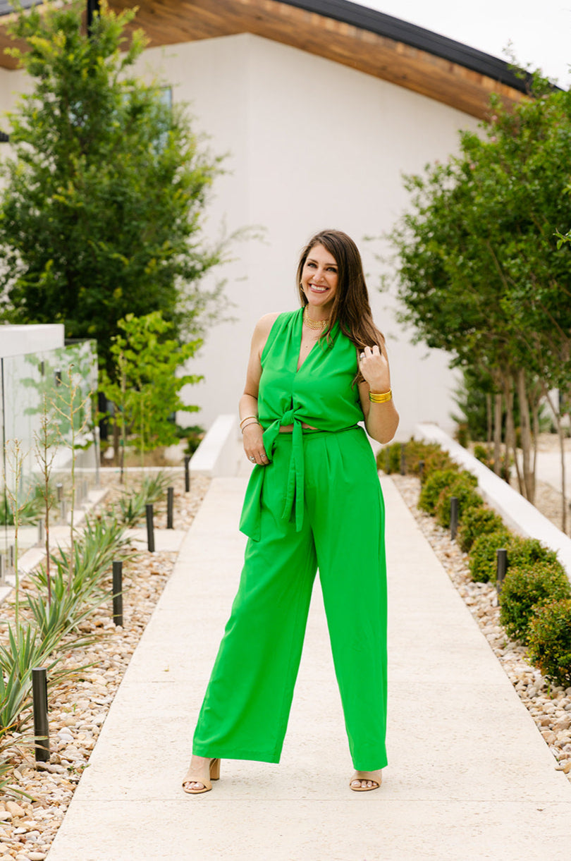 The Jemma Jumpsuit in Green