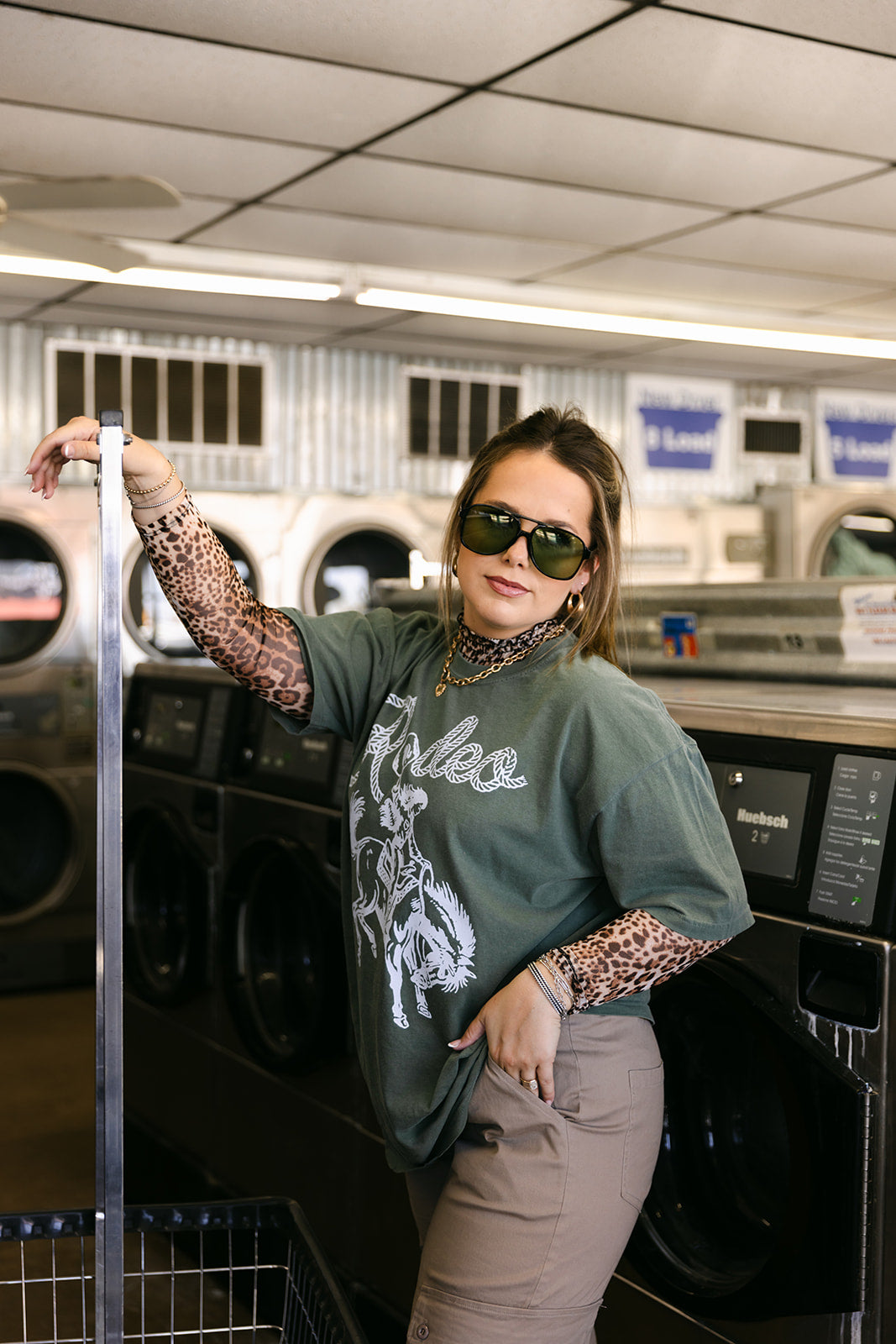 The Bronc Tee in Moss