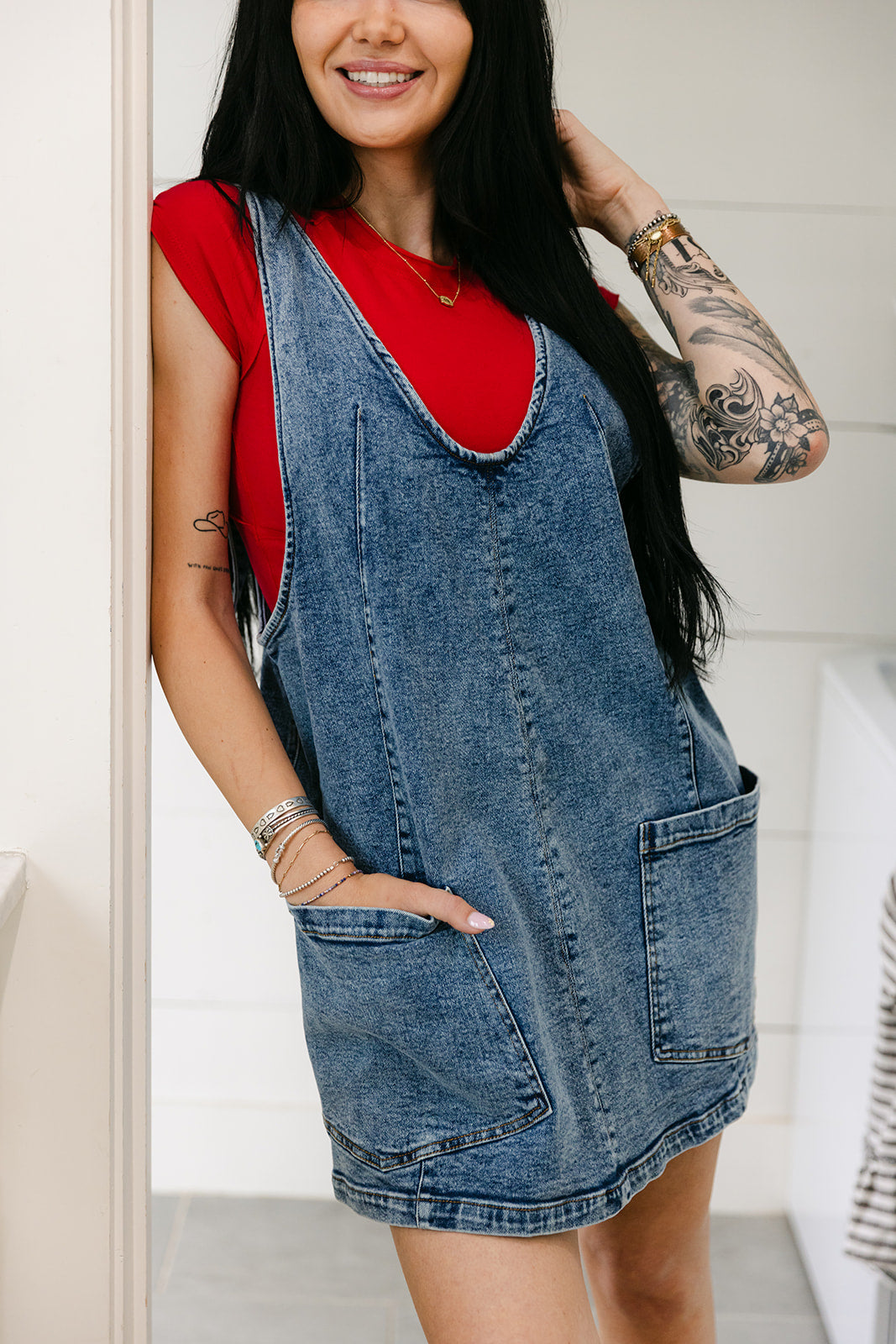 The Coro Dark Denim Dress