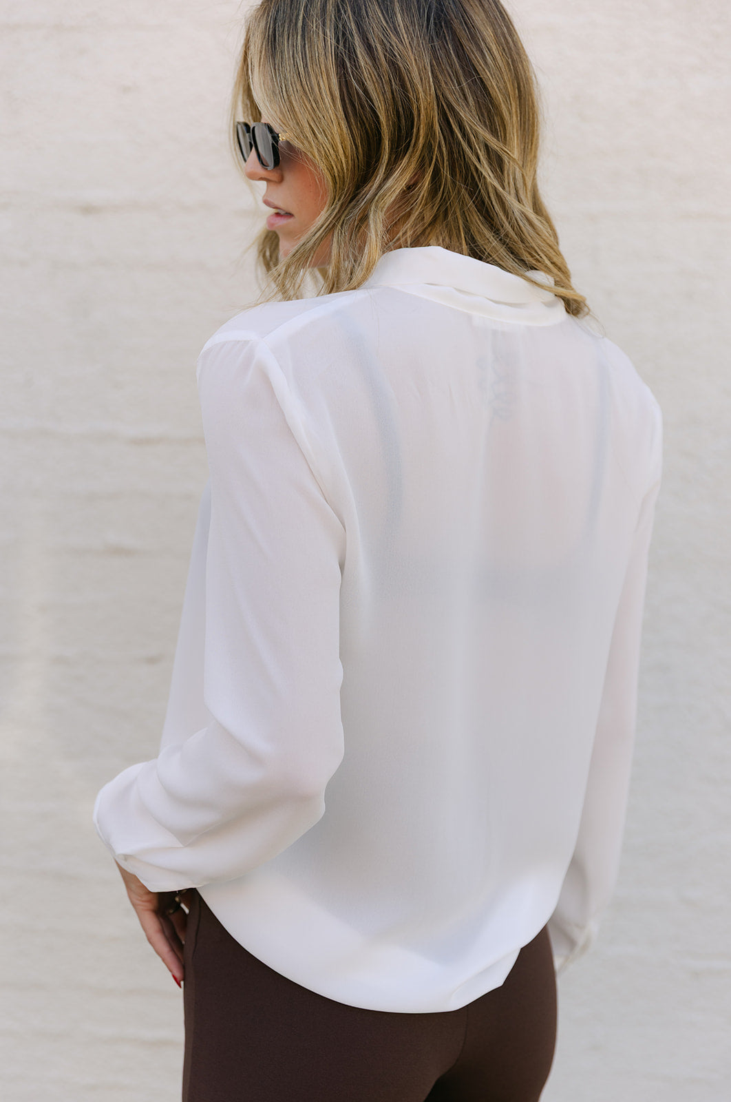 The Claire Classic Top in White