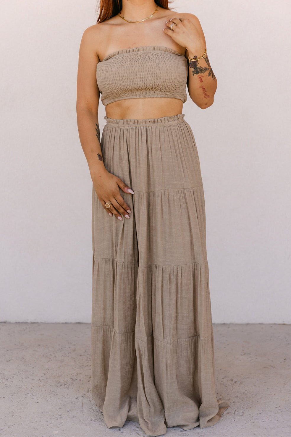 The Eliana Set in Taupe