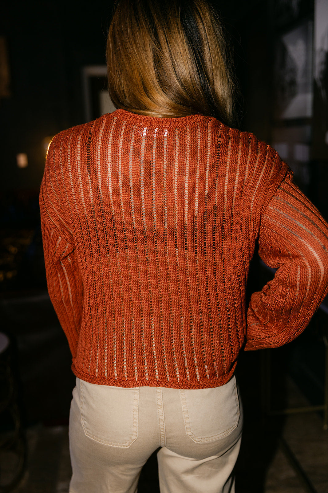 The Amberlyn Knit Sweater in Clay