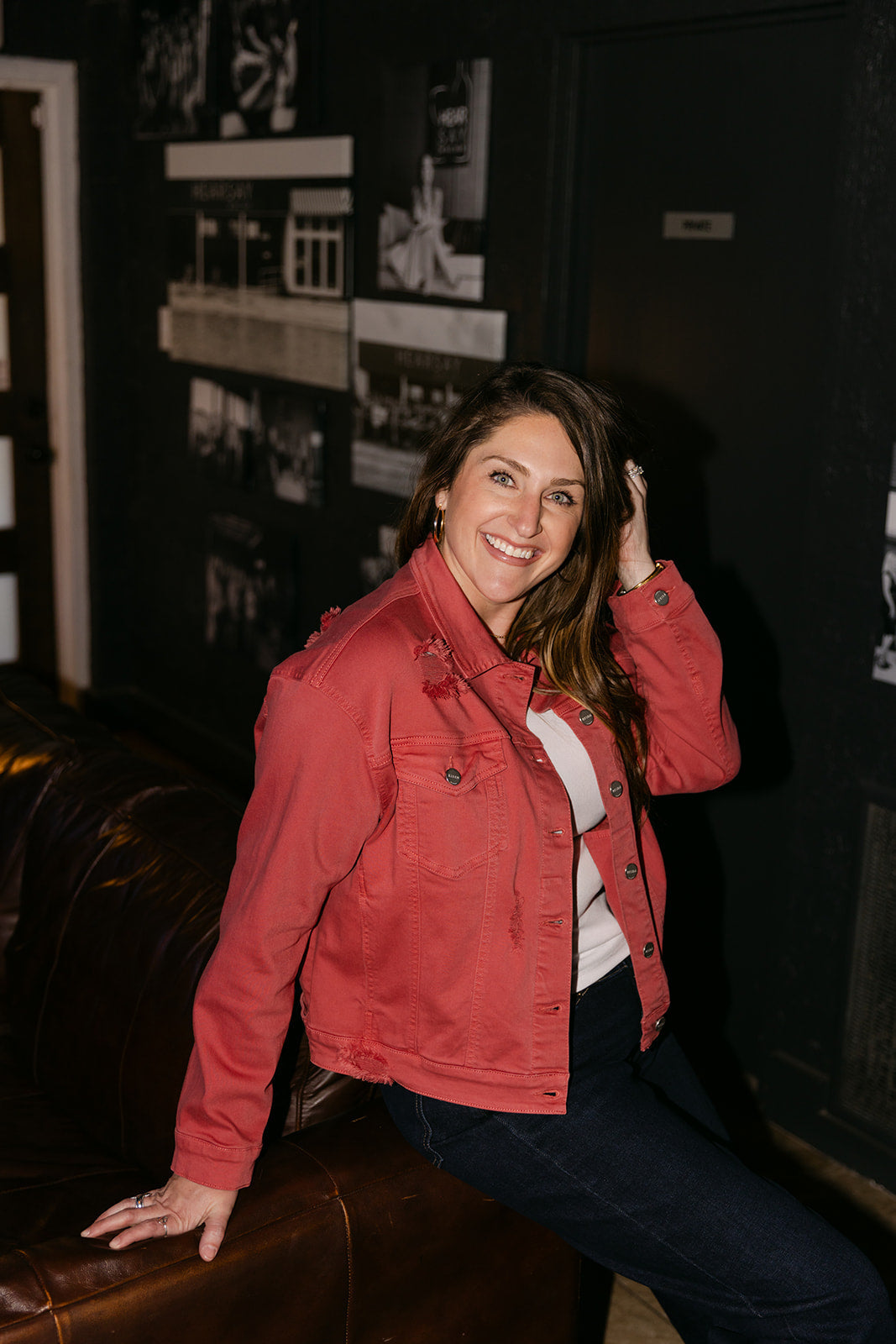The Virginia Oversized Jacket in Brick