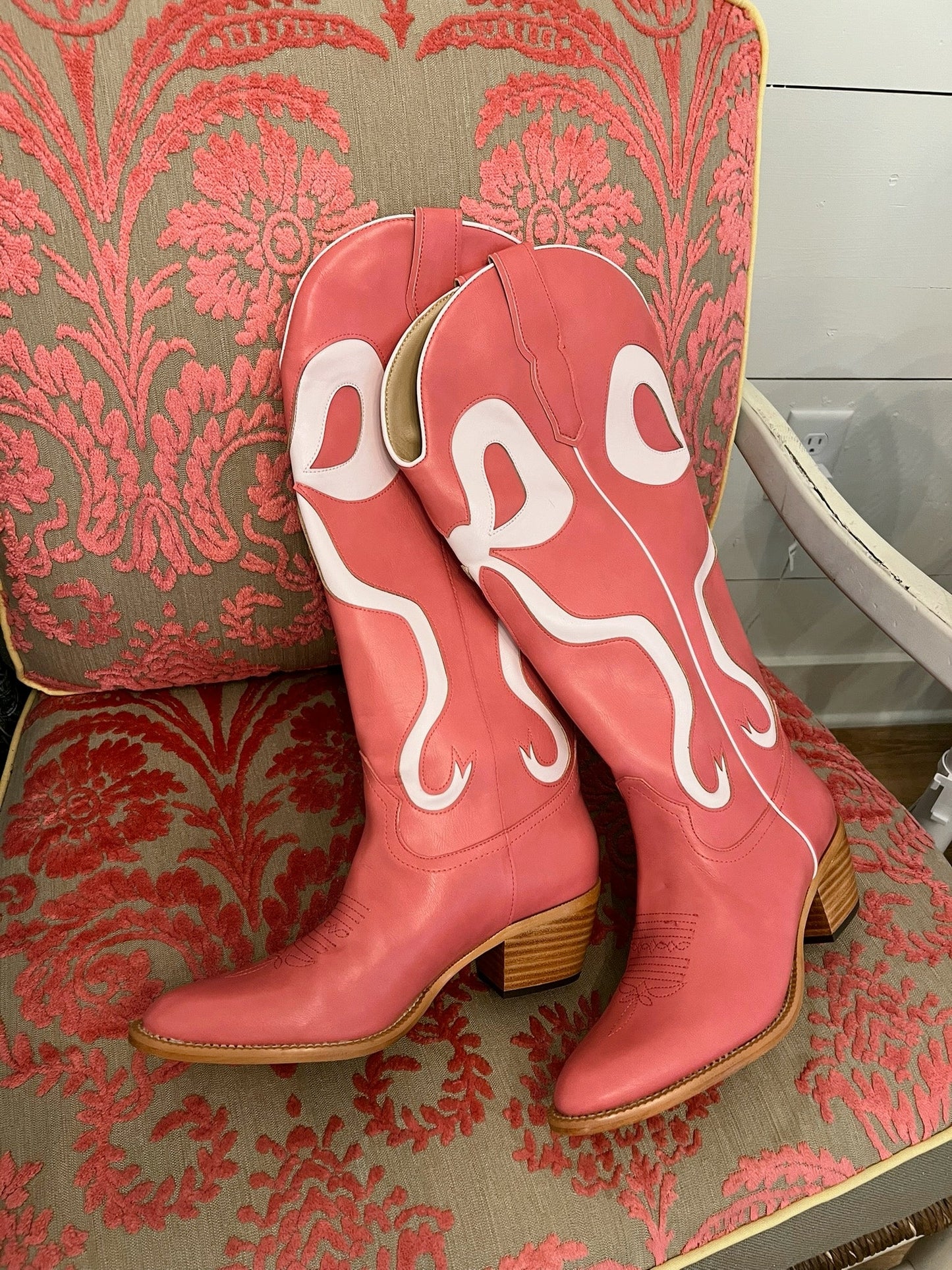The Adina Pink Bow Cowboy Boot