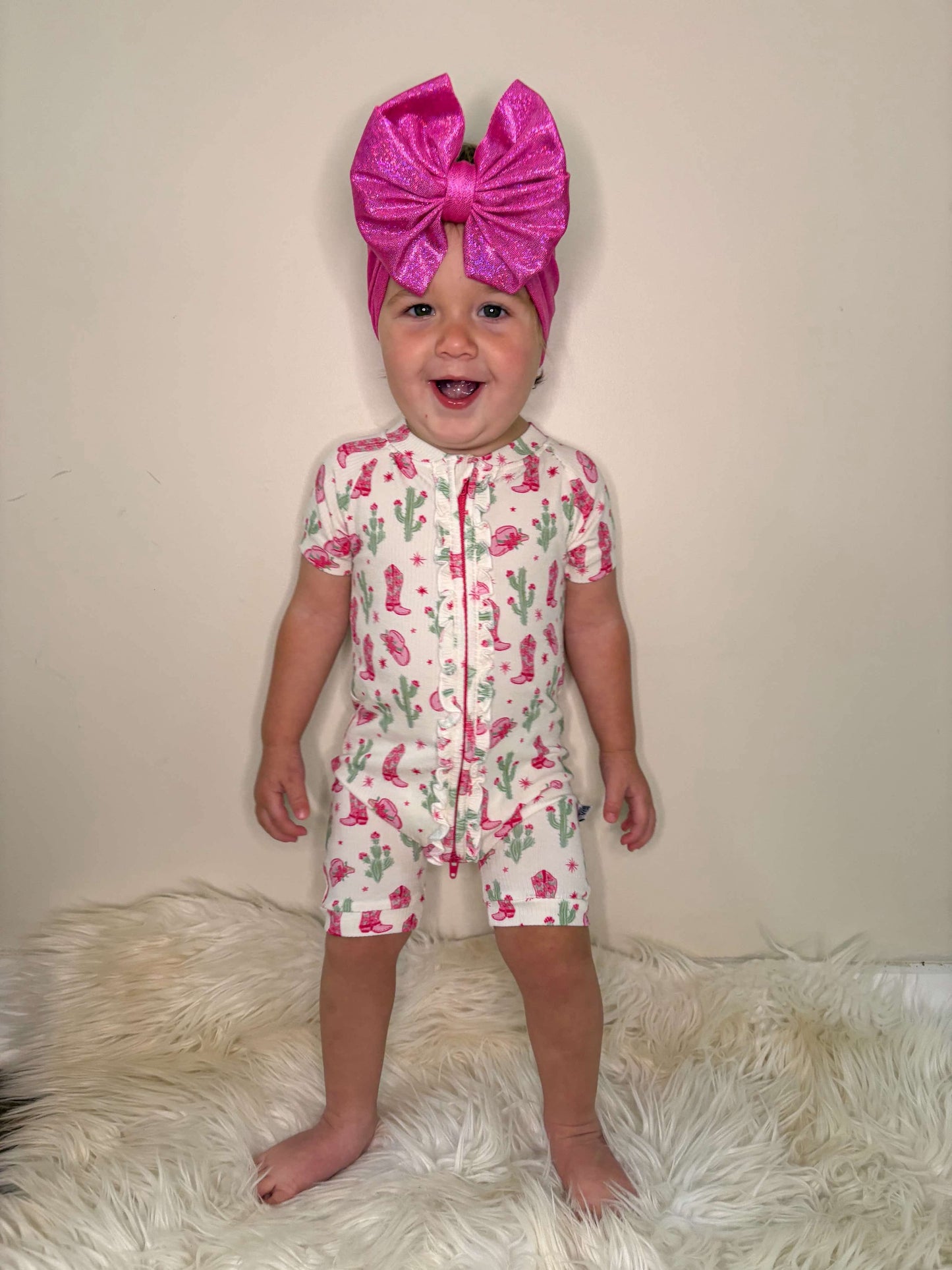 Coastal Cowgirl Ruffled Bamboo Shortie Romper