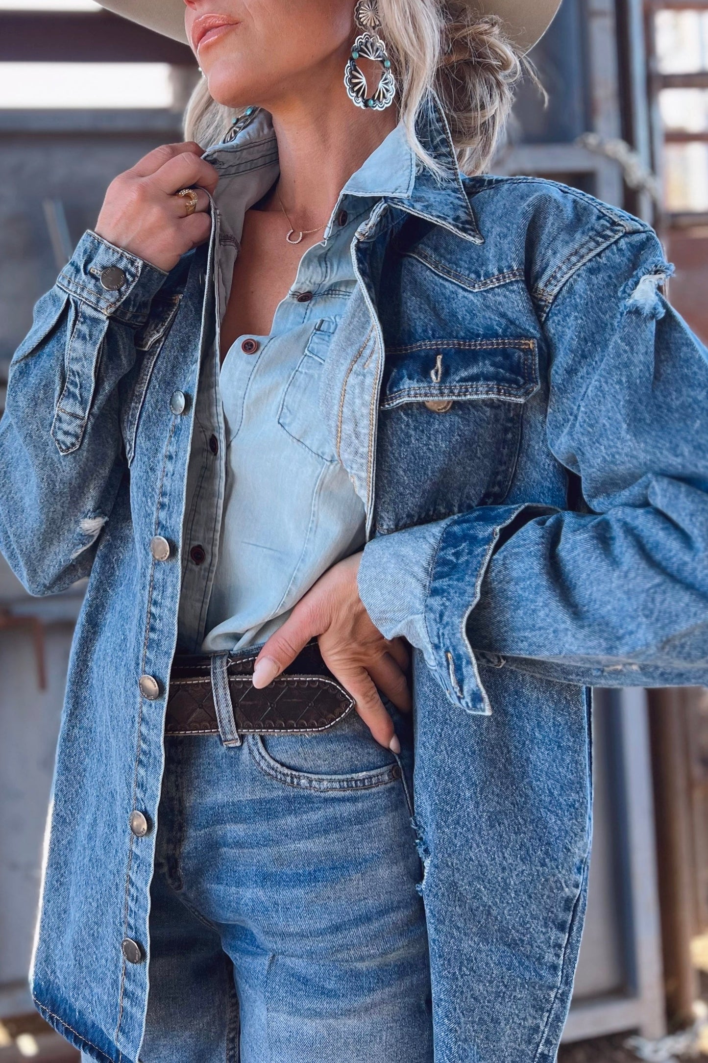 The Jaydon Denim Top