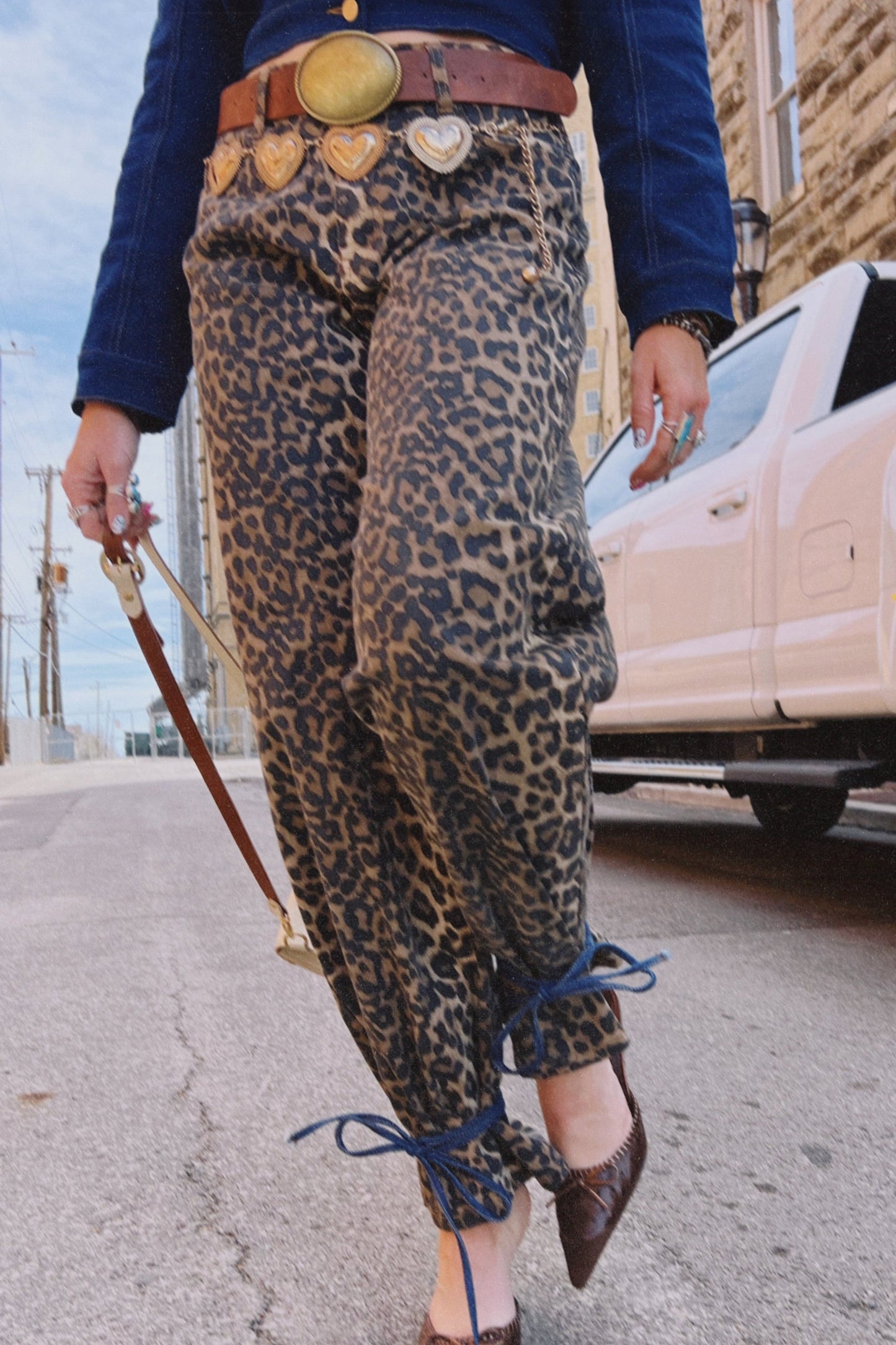 The Heidi Leopard Jean