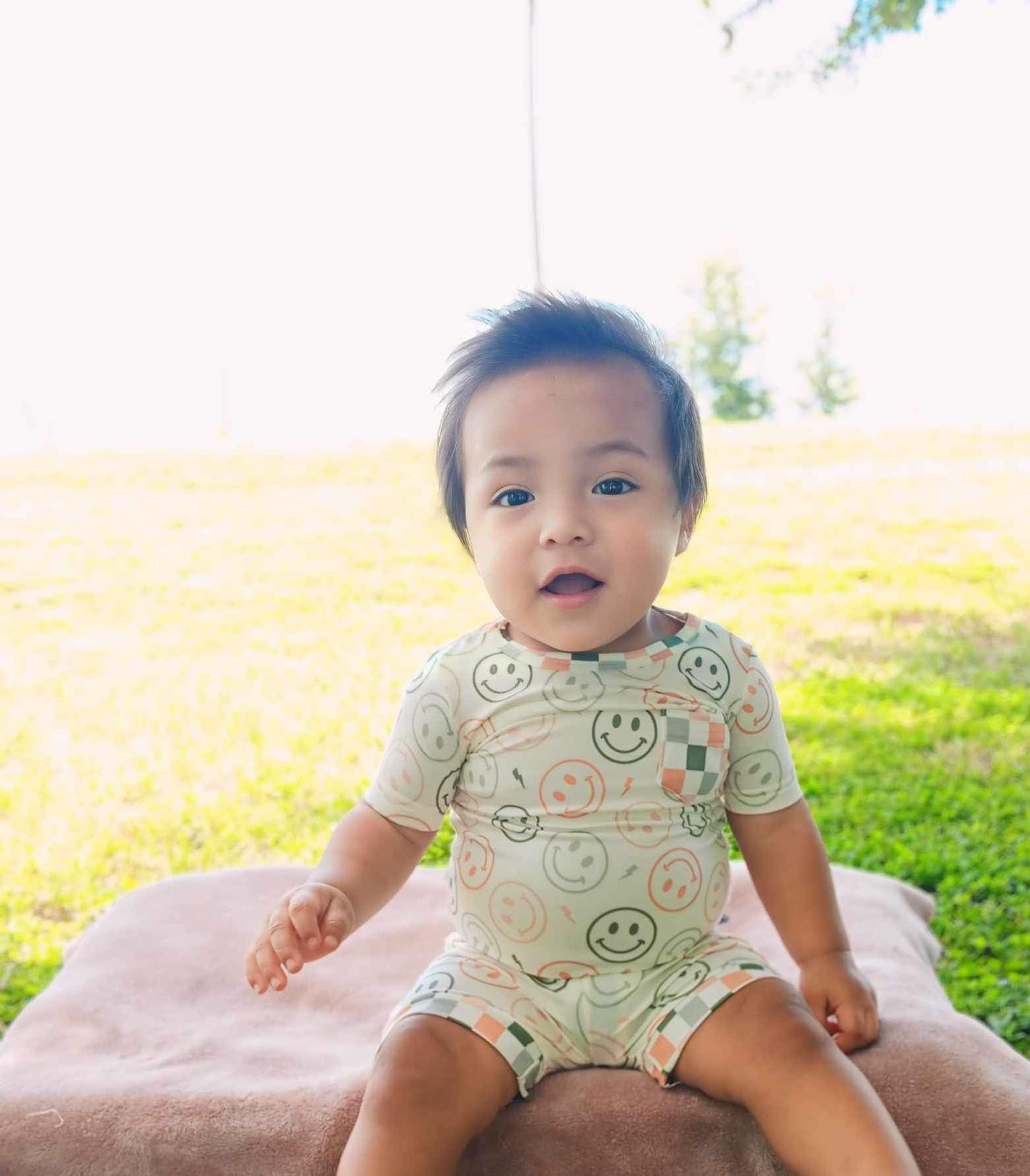 12/18 Months Rad Smiles Bamboo Short Set (FINAL SALE)