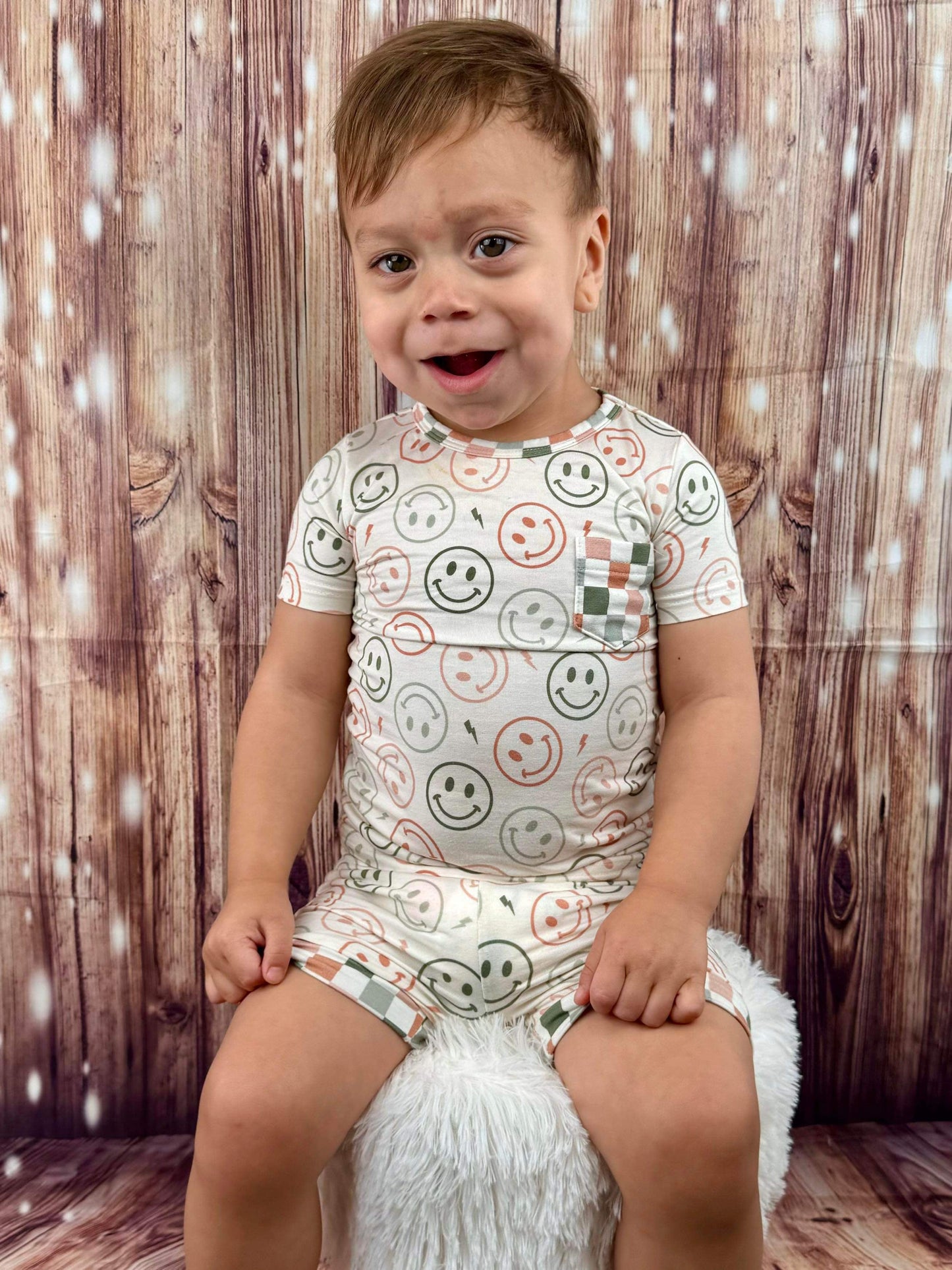 12/18 Months Rad Smiles Bamboo Short Set (FINAL SALE)