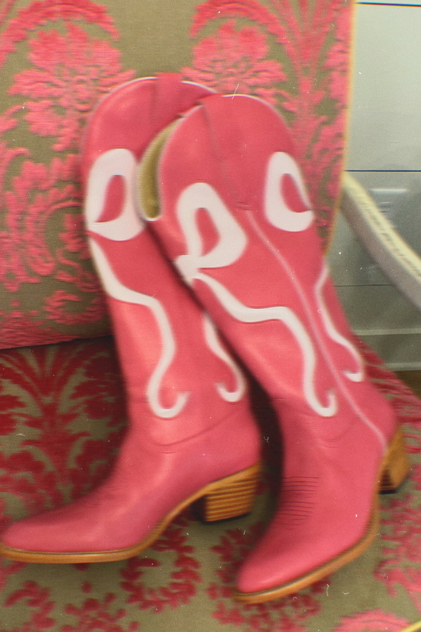 The Adina Pink Bow Cowboy Boot