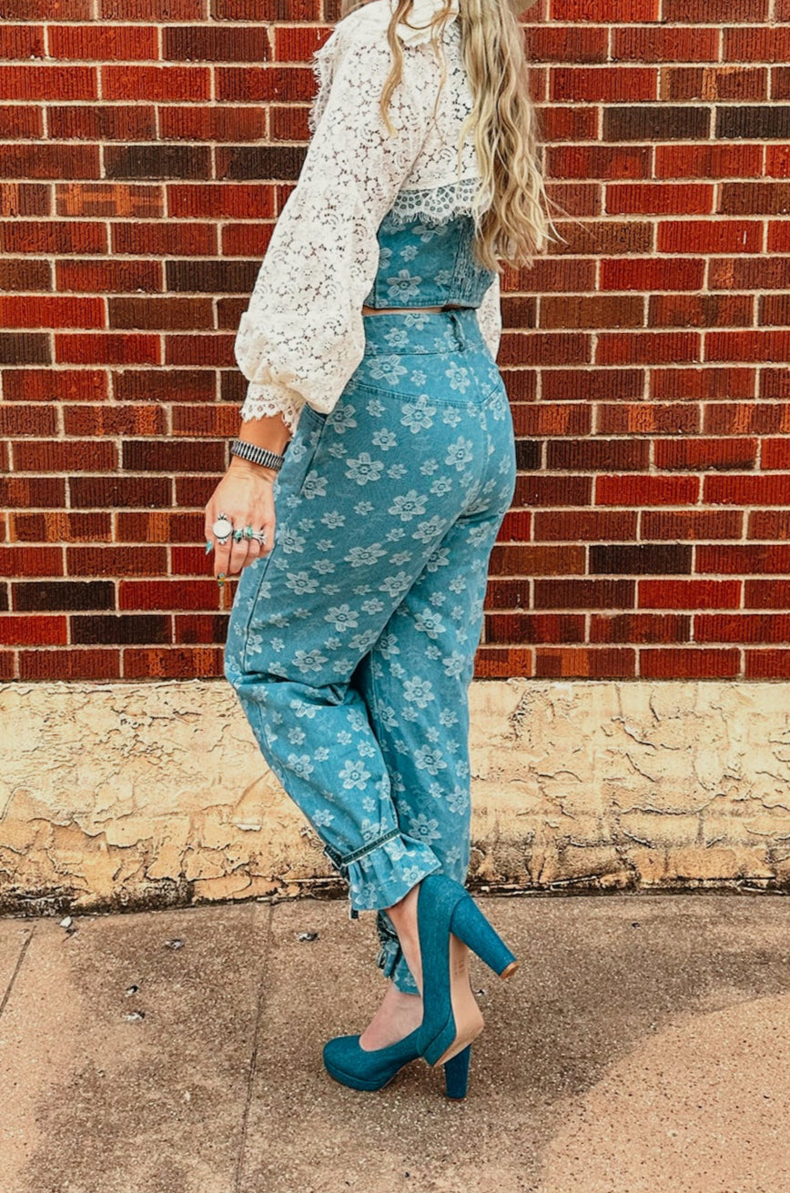 The Denim Block Heel