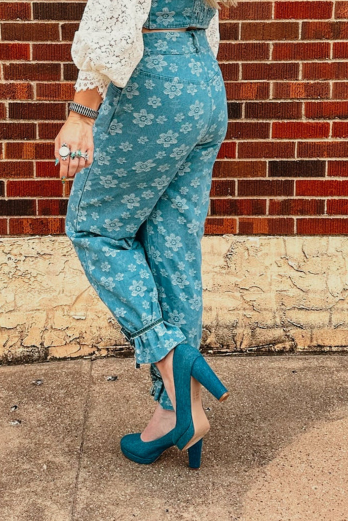 The Denim Block Heel