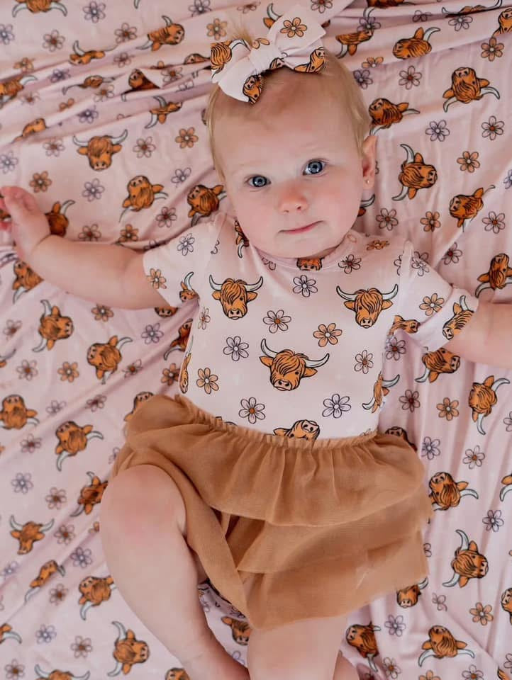Highland Cow | Tutu Bodysuit