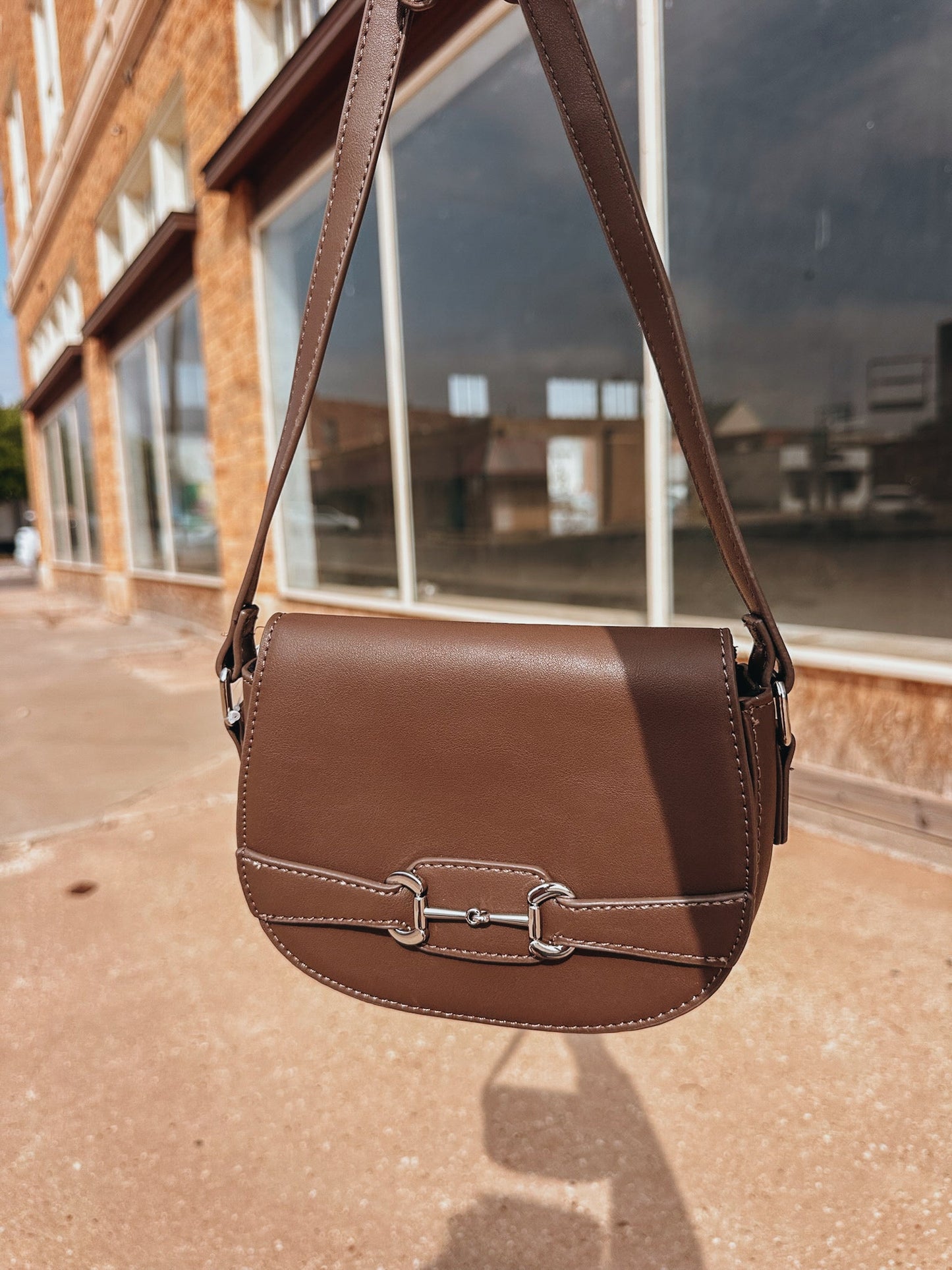 The Charity Horsebit Crossbody Bag