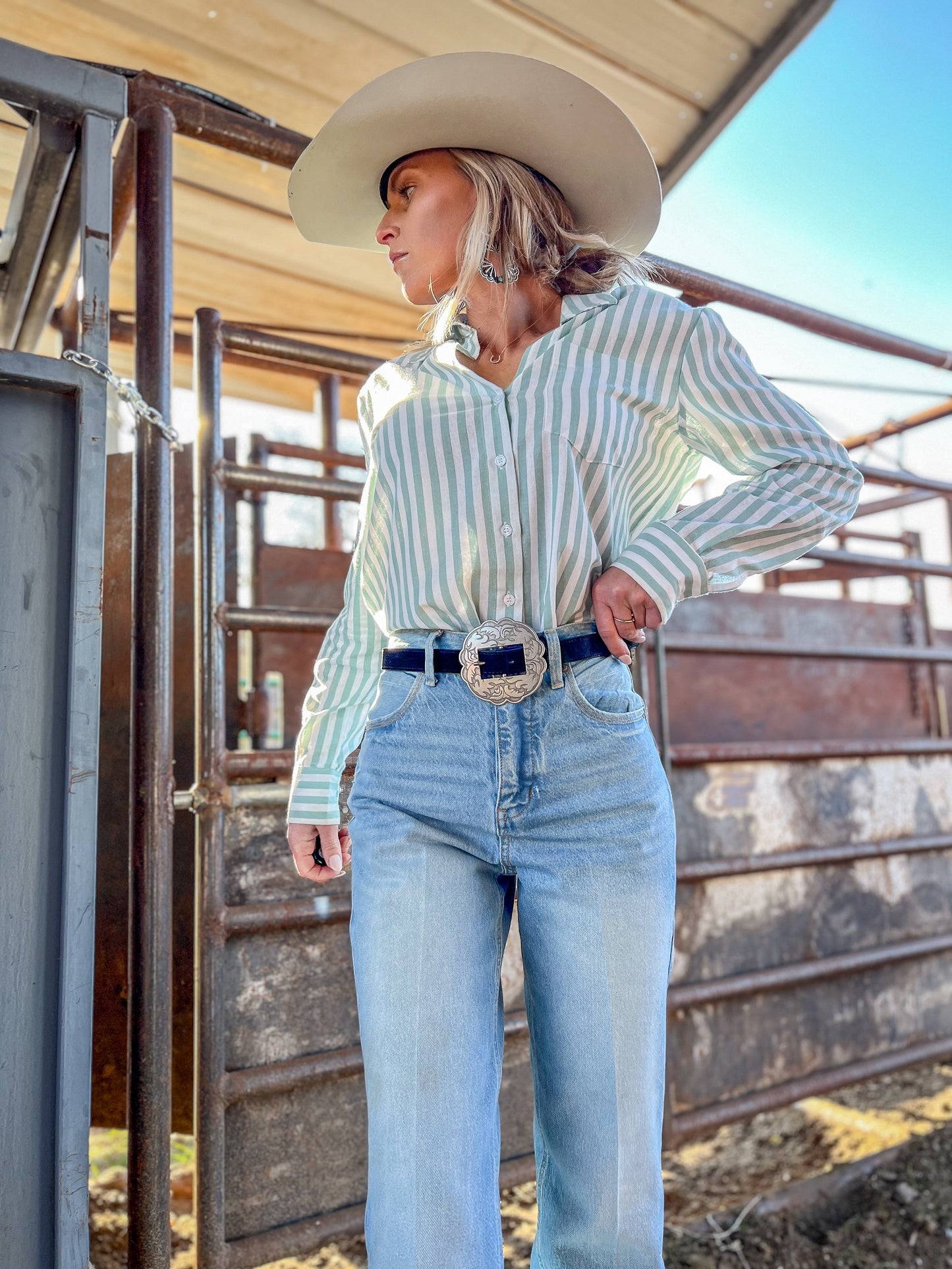 The BT Button Down in Sage Green