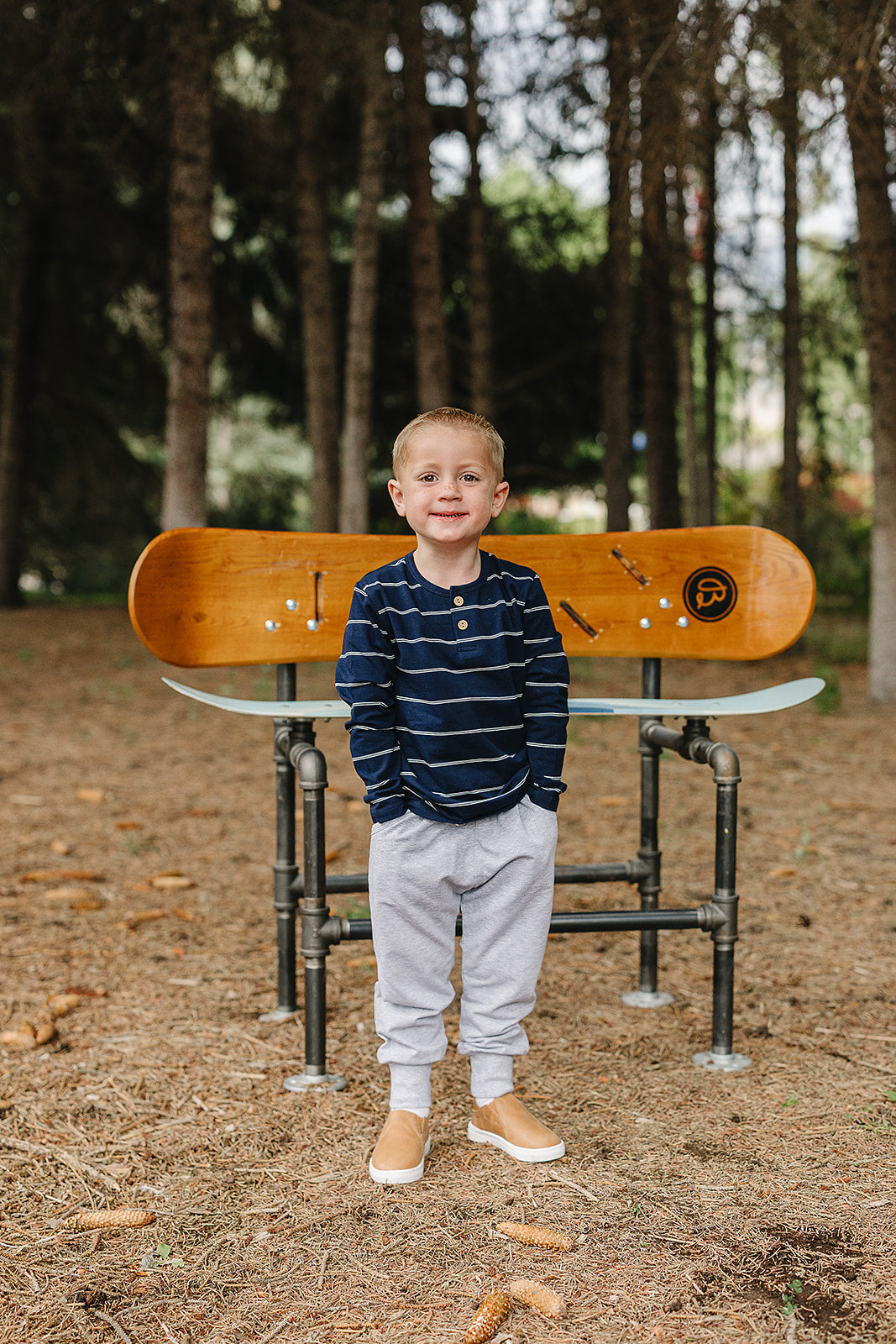 Navy Stripe Long Sleeve Tee