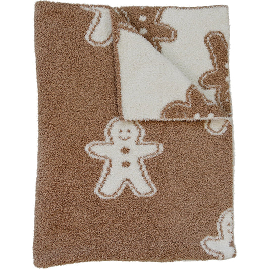 Gingerbread Plush Blanket