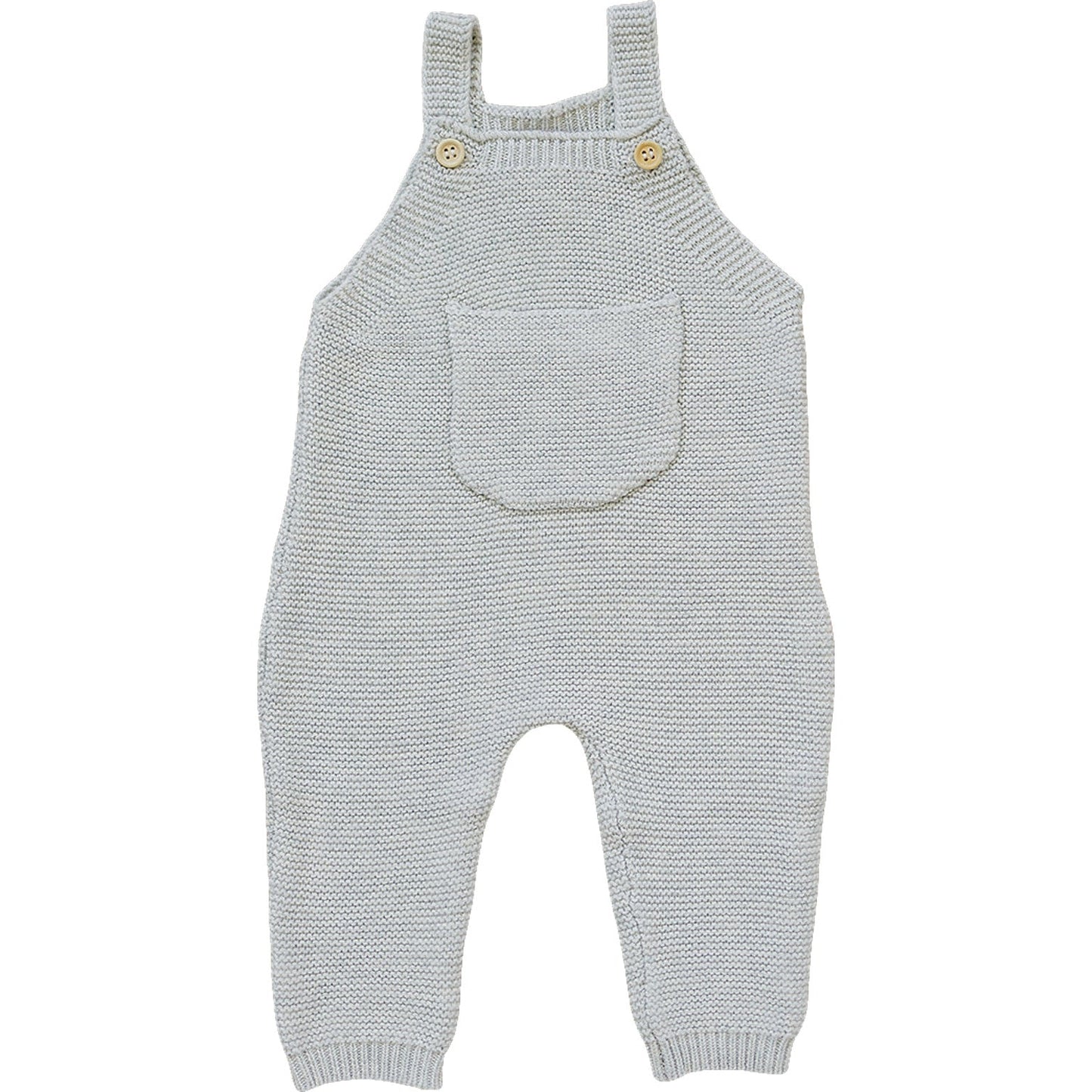 Grey Knit Overalls