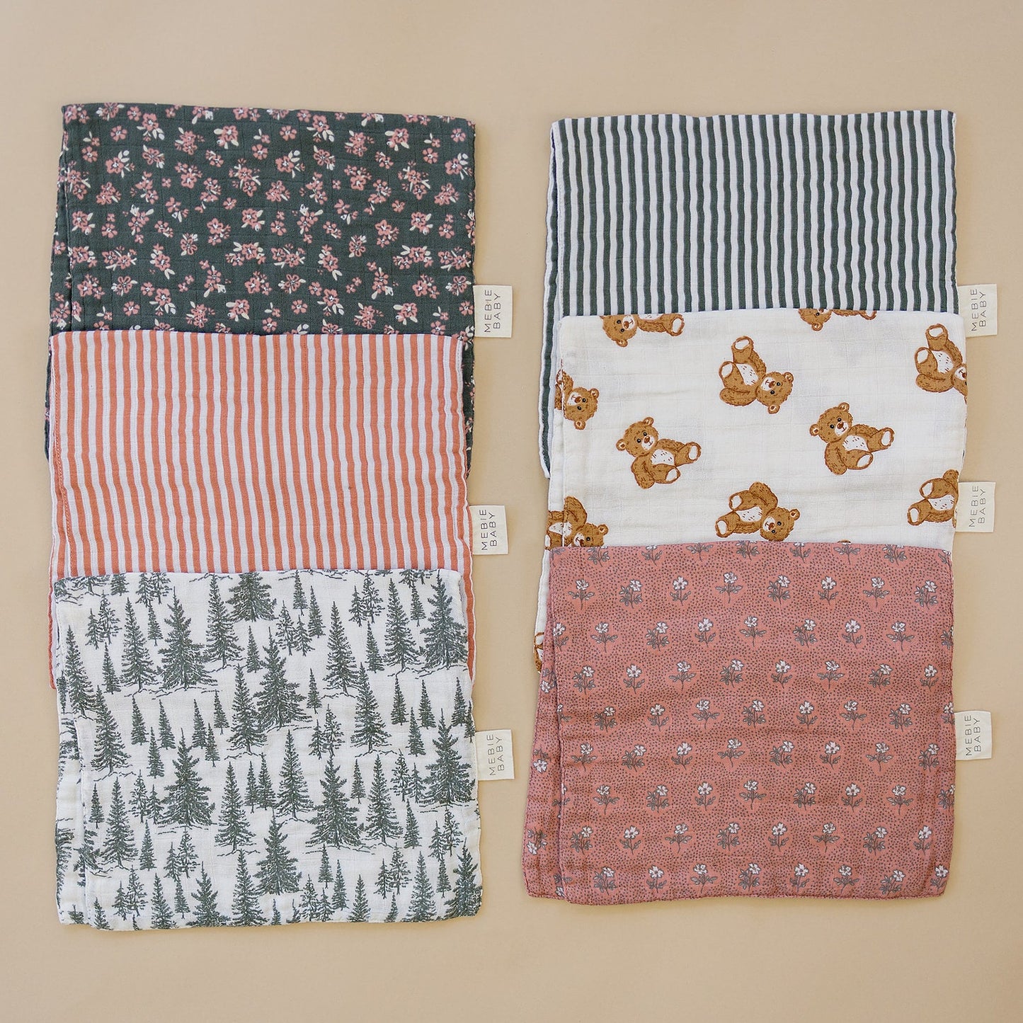 Forrest Muslin Burp Cloth