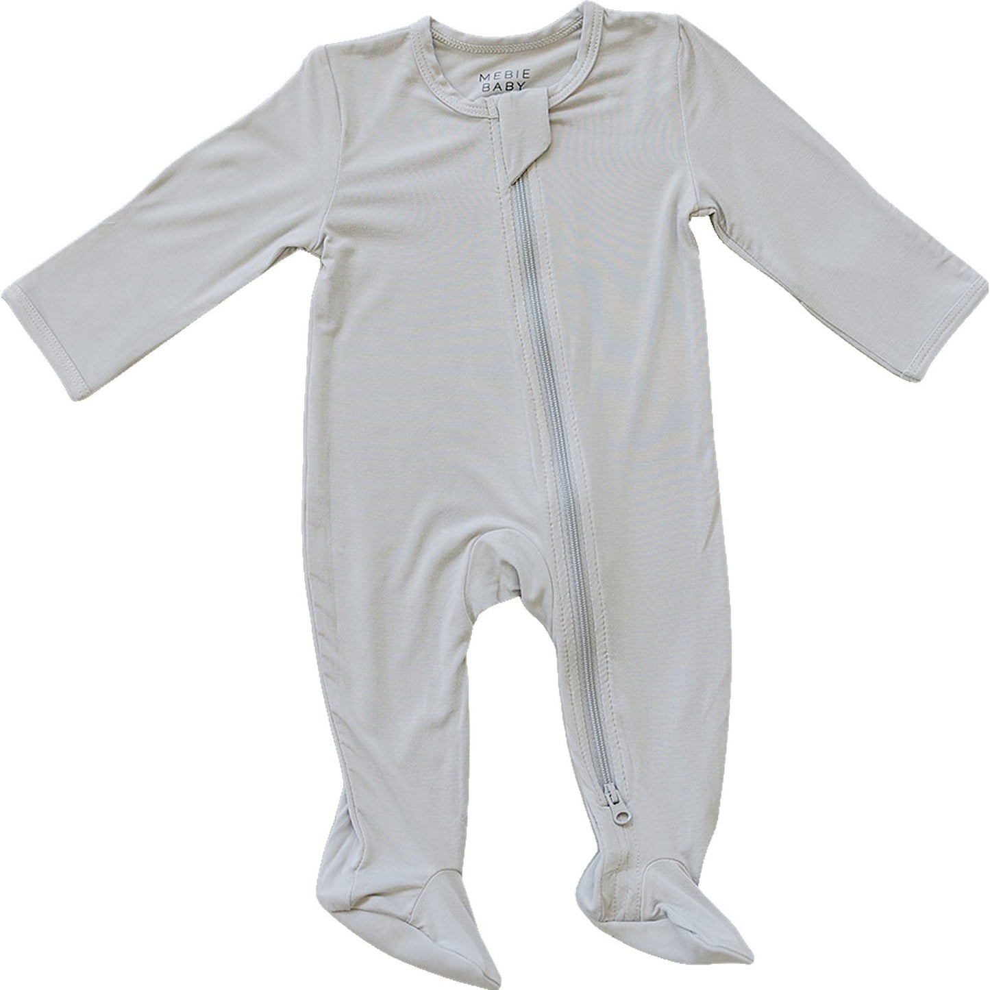 Stone Bamboo Footed Zipper