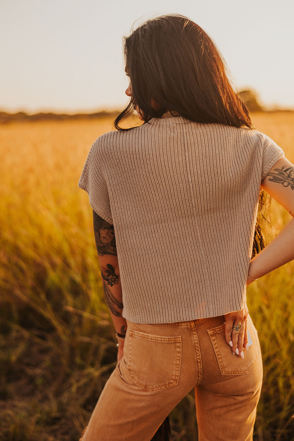 The Carlie Short Sleeve Sweater