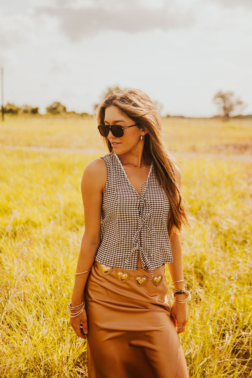 The Hattie Belt in Gold