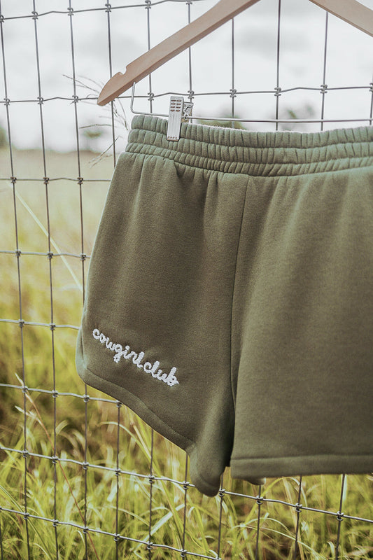 The Cowgirl Club Short in Light Olive