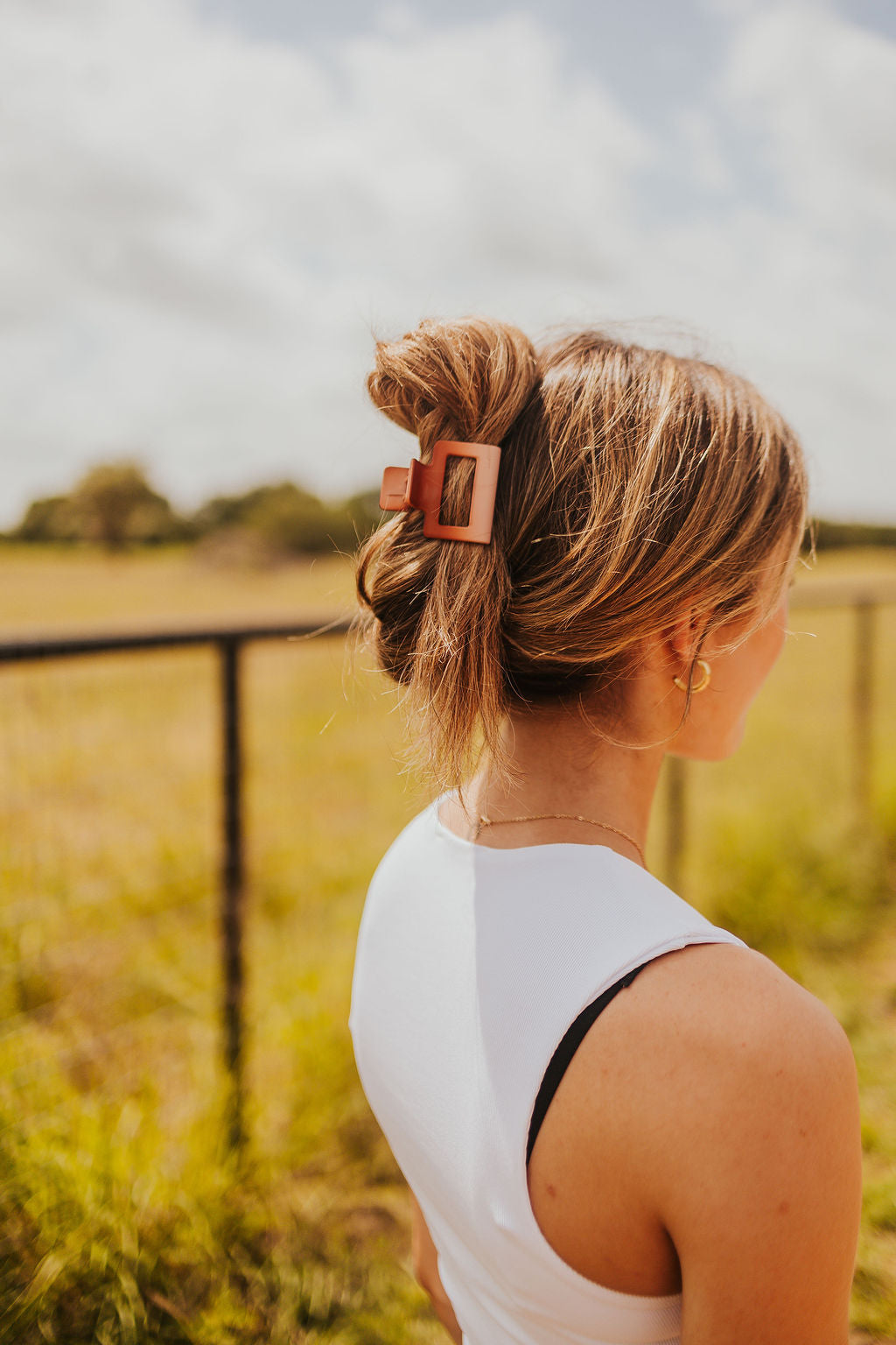 The Scottie Claw Clip in Ombre Brown