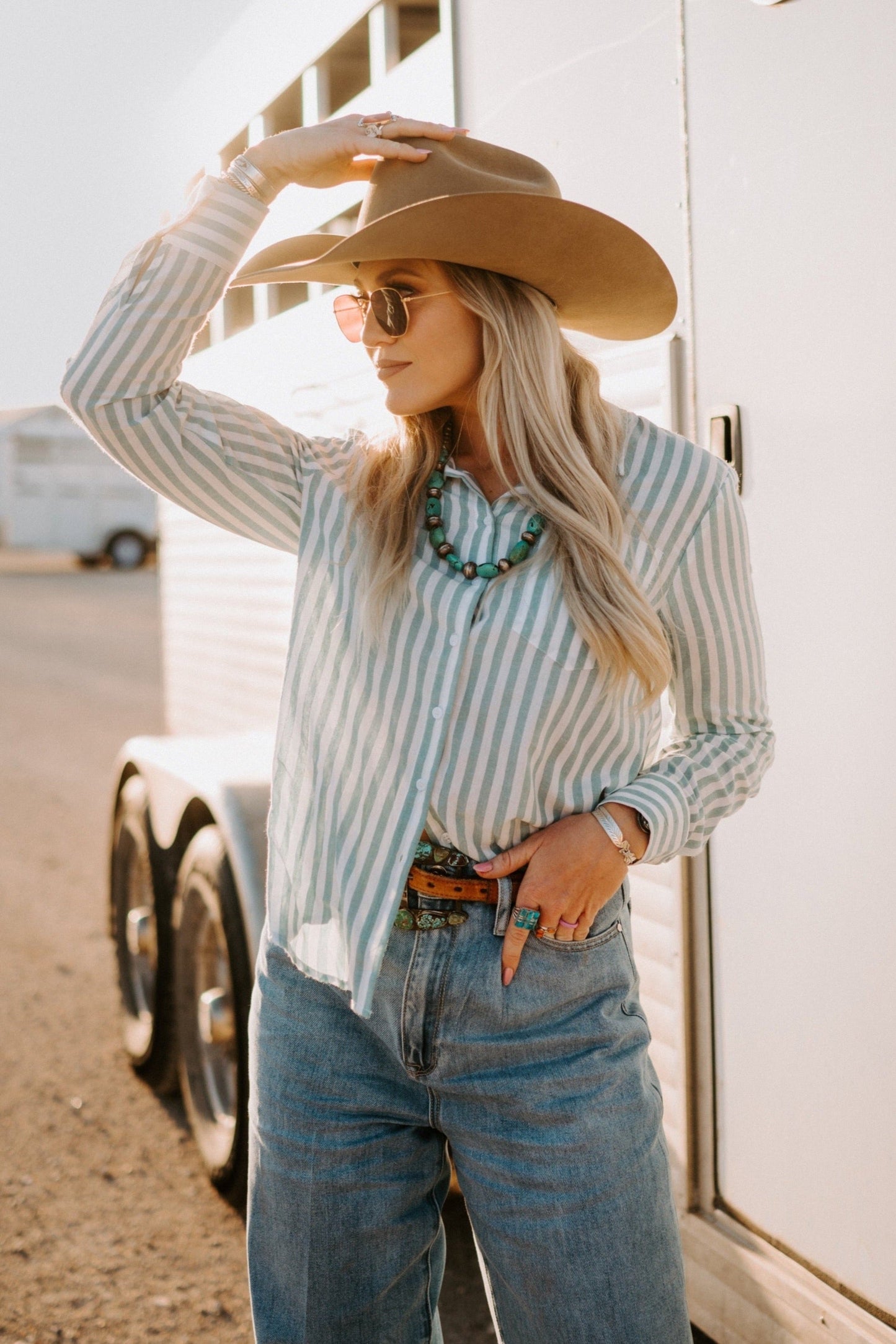 The BT Button Down in Sage Green